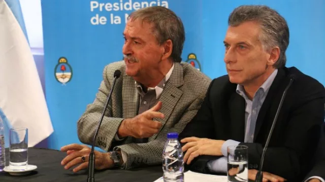 Schiaretti y Macri, ayer en Córdoba, durante una conferencia de prensa