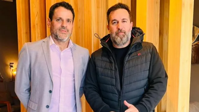 Mariano Rivas (Incoa), vicepresidente de Córdoba BIM Clúster, y Diego Cotsifis (Voyansi), presidente de Córdoba BIM Clúster