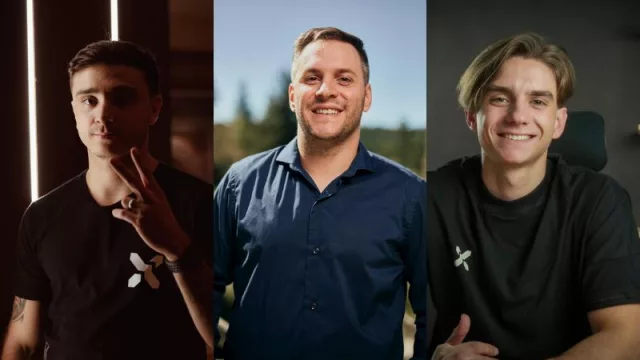 Julio Di lulio, Matías Carrera y Jan Kostadinov