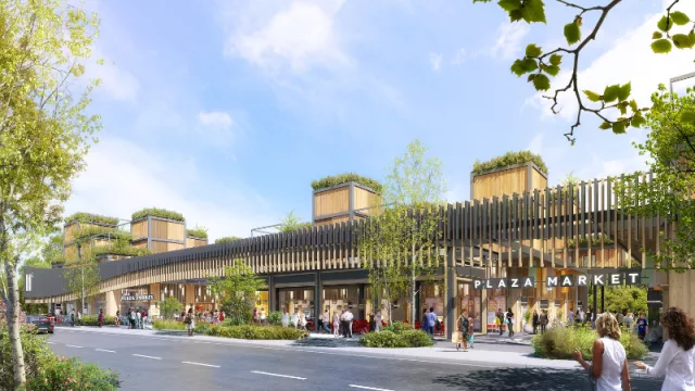 El reloj marca las 11:11 para Docta: así será el Street Mall que estará en el corazón de la urbanización (de Grupo Proaco)