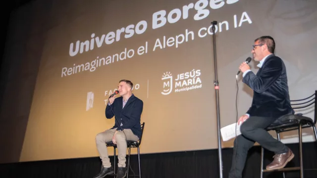 Borges (con Inteligencia Artificial): presentaron en Jesús María una web y un corto del cuento El Aleph construido íntegramente con IA