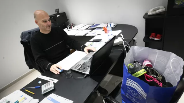 Diego Spacessi, encargado del departamento de Calzado de la empresa.