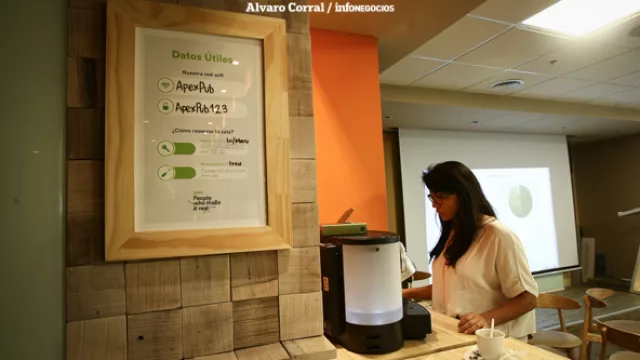 Apex Pub. La compañía tiene un espacio para la distensión en su headquarter local.