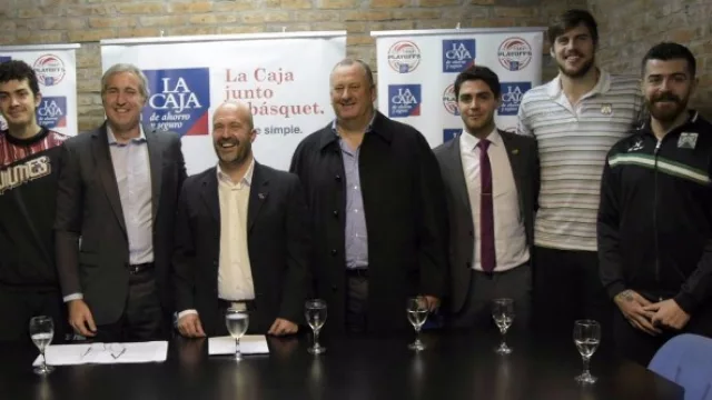 Representantes de La Caja apoyan los Playoffs de La Liga marplatense