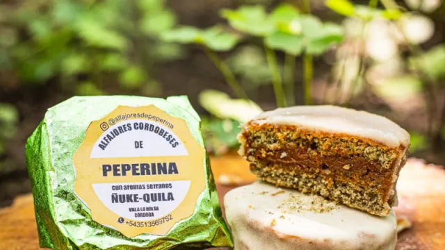 Con aroma a yuyitos... ¿sabías que en Córdoba existe un alfajor artesanal de peperina? (de “exportación”)
