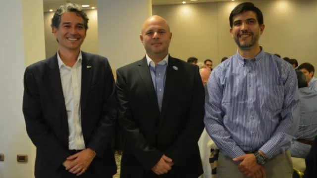 Diego Casali, presidente CTC, Pablo de Chiara, secretario de Industria y Marcos Blanda, director de Producción Agrícola Ministerio de Agricultura.