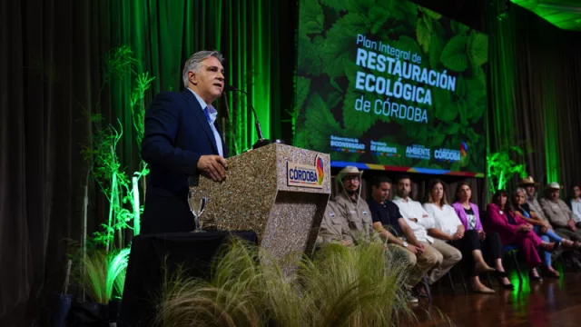 Llaryora presentó el Plan de Restauración Ecológica