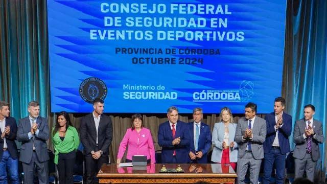 Llaryora y Bullrich presentaron el primer Consejo Federal de Seguridad en Eventos Deportivos