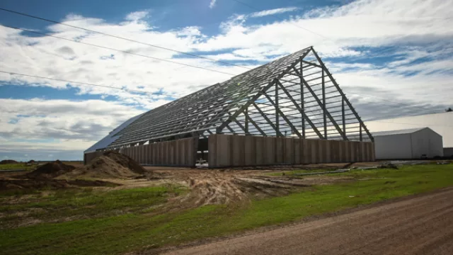 La nueva planta de Mani King ya se está construyendo. La inversión es millonaria.