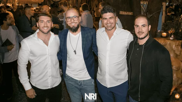 Kevin Bendlin, fundador de Civis Soluciones Inmobiliarias, Ignacio Oña y Agustín Biglia, fundadores de NRI y José Serrati, director jurídico de Civis Soluciones Inmobiliarias.