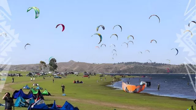 El Lago Los Molinos es el paraíso del kitesurf en Argentina (y tiene una escuela que atrae a aficionados y aprendices de todos lados)