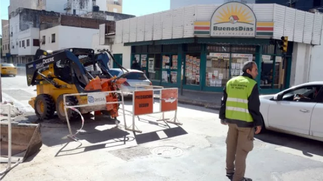Obras en el Centro y barrio Alberdi