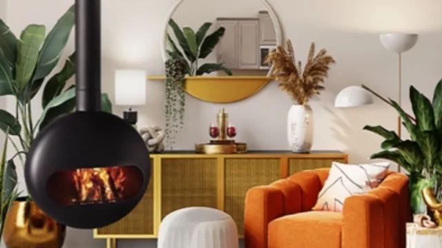 Es verano, pero las chimeneas colgantes son tendencia todo el año: cuánto cuesta tener una en tu living (personalizada y de diseño)