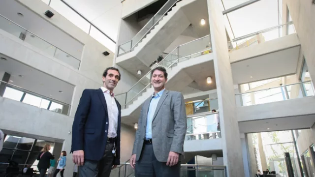 Tomás Allende y Marcos Lozada, directores del Sanatorio Allende.