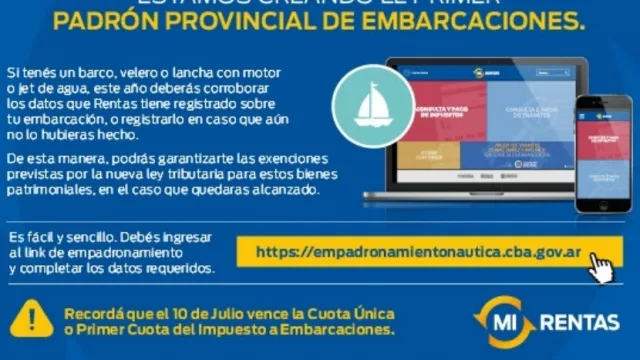 La Dirección General de Rentas sale a empadronar (y a cobrar impuesto) a 16 mil embarcaciones