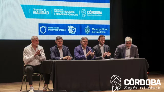 Llaryora y Passerini firmaron convenio para obras de pavimento por casi 42 mil millones