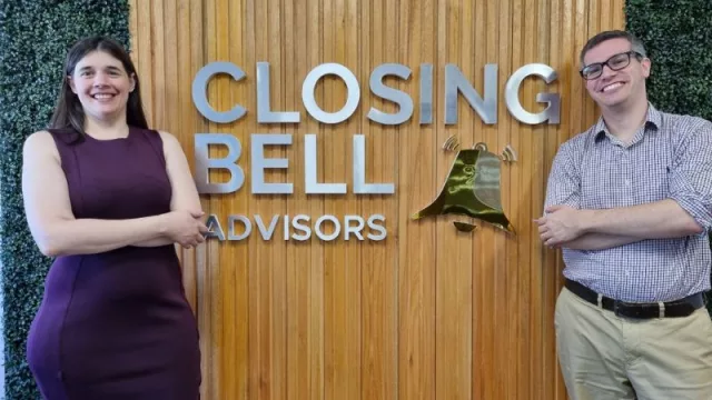 Matías Daghero y Georgina Prataviera, socios de Closing Bell