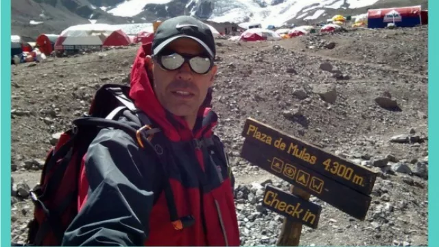 Martín Castro está cerca del objetivo de hacer cumbre en el Aconcagua.