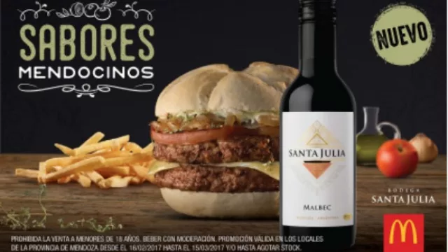 Nuevo McCombo Vendimial, sólo en la provincia de Mendoza.