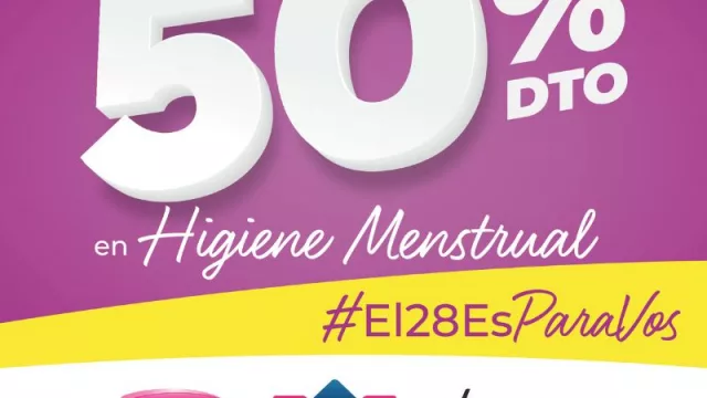 Por séptimo año consecutivo Dia realiza #El28EsParaVos (una iniciativa con descuentos de hasta el 50% en productos de higiene menstrual)