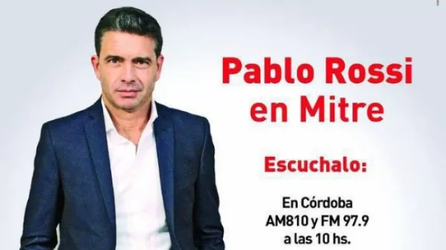 Hoy se suma Pablo Rossi a la programación de Mitre en Córdoba (de 10 a 14) en AM 810 y FM 97.9.  ¿Pensás escucharlo en algún momento?