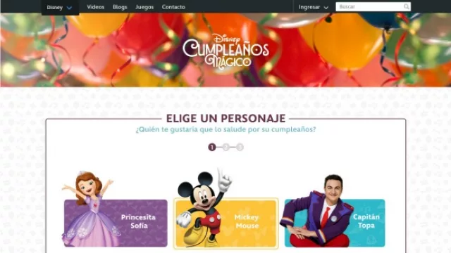 Princesita Sofía,Mickey Mouse y  El Capitán Topa, listos para desarte feliz cumpleaños.