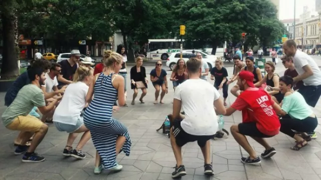 Stefano cerrando el tour a puro cuarteto.