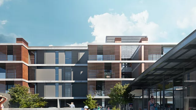 Hay 4 tipologías (2 y 3 dormitorios) con cochera, asador y patio propio