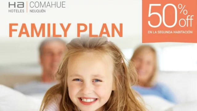 Hotel Comahue te ofrece planes y beneficios para tus vacaciones.
