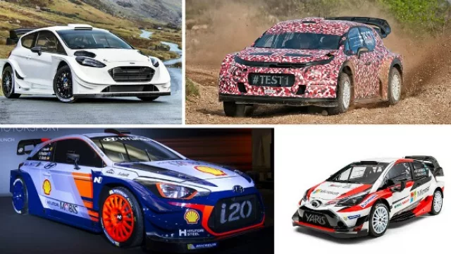 Aquí están, estos son: los autos de rally 2017
