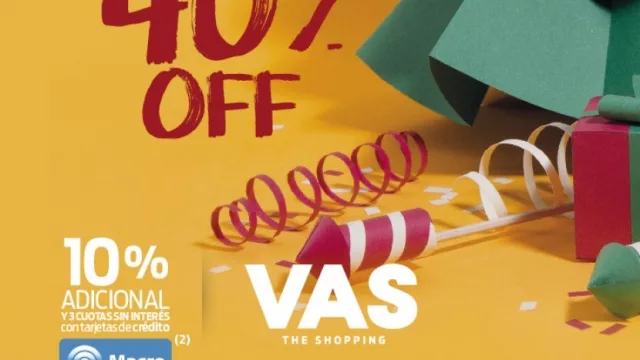 El 14 no te pierdas la  happy hour de VAS con descuentos de hasta el 40% 