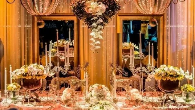 En Sheraton Córdoba Hotel, despligue de glamour y refinamiento en decoración de mesas.