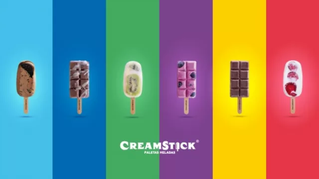 Sabores frutales y los clásicos chocolates ahora listos para disfrutar en un creamstick.