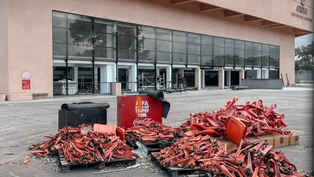 Arrancó la obra de Orfeo Plaza: rematan las últimas butacas del superdomo (cuánto y de a cuántas)
