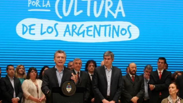 El 12 de septiembre Macri anunció el proyecto para patrocinar la cultura.