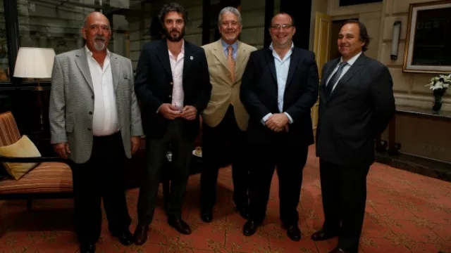 Martín Edo, Rodrigo Troncoso – Subsecretario de Ganadería de Ministerio de Agroindustria de La Nación,  Jorge Galbiatti, Ricardo Negri – Secretario de Agricultura, Ganadería y Pesca de la Nación- y  Juan Cruz Guerrico.