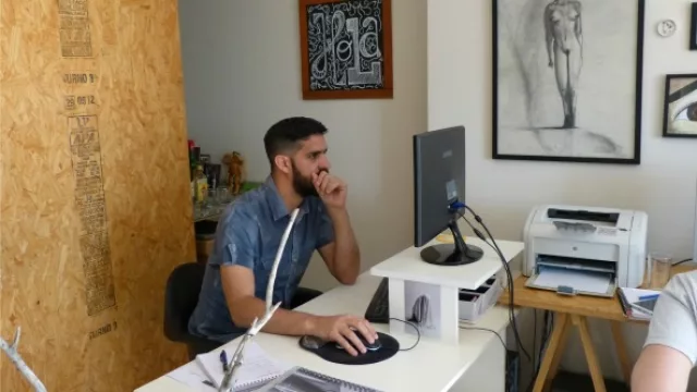 Nicolás Soto codo a codo con el equipo, siguiendo muy de cerca cada proyecto.