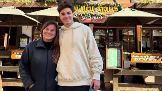 La Cumbrecita en 48 horas con dos fenómenos (la nieve y la visita de Julián Álvarez)