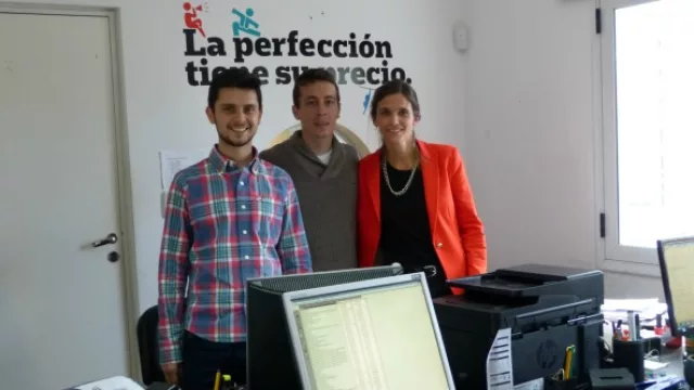 Equipo de Administración y Finanzas: Mariano Díaz, Germán Breitung y María Visconti.