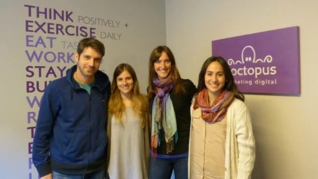 Nico Riofrío, Vane Luna, Agos Piana y Nati Brondello.