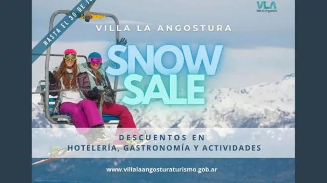 Villa La Angostura lanza “Snow Sale” con hasta 40 % de descuento para incentivar el turismo invernal