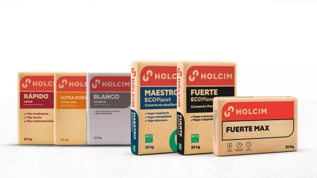 Holcim lanza una bolsa de cemento a mitad... ¡de peso! (por qué es mejor 25Kg que 50Kg)