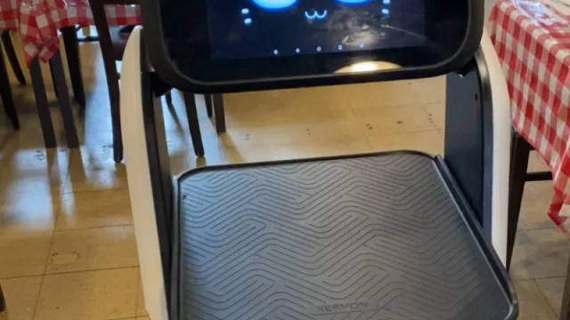 Tecnología con moño: el robot que llegó para innovar a La Perla (qué hace Perlita y por qué sí es una ayuda al servicio)