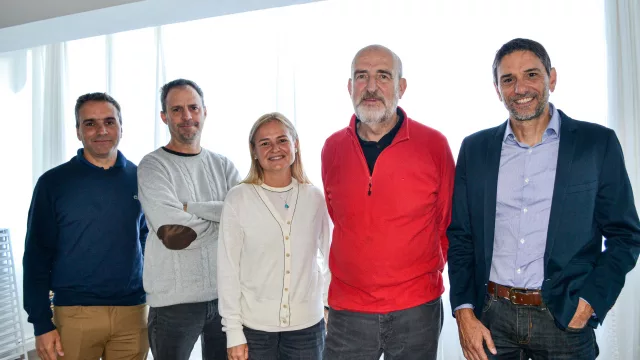 Los cerebros de “la vieja guardia”. De izq. a der.: Diego Rubio, Alfredo Edye, Cecilia Mariani, Alvaro Ruiz de Mendarozqueta y Guillermo Colsani.