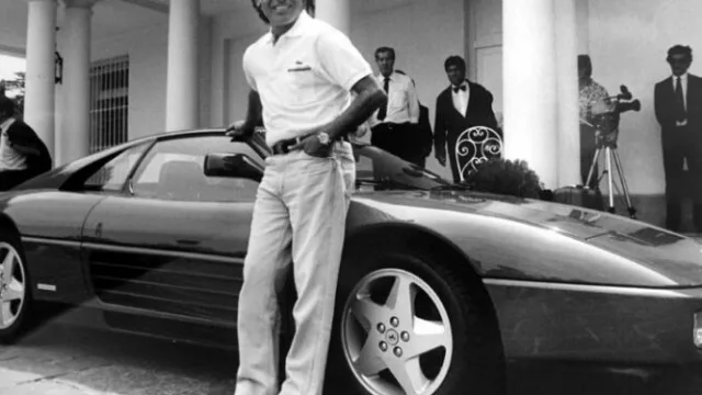La verdadera Ferrari de Menem: cómo era el auto que revive en la serie de Prime Video