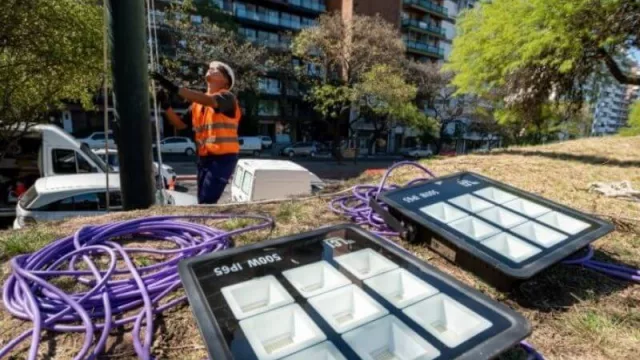 Parque Sarmiento: 32% de avance para su completa iluminación con tecnología LED
