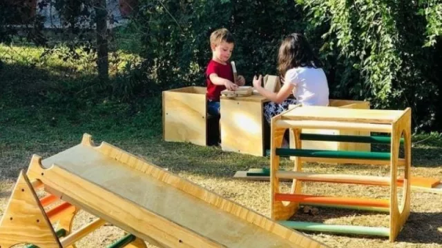 La alternativa a los inflables: Mío Mío, una propuesta de alquiler para eventos infantiles (juegos de madera hechos a mano con inspiración Montessori y Pikler)