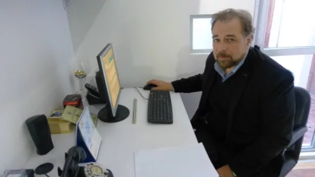 Oficina de Pablo Castro, que diseñó especialmente al unirse a la agencia.