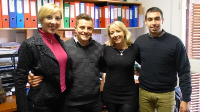 (De izq a der) Silvina Fassi, Juan Pablo Quattrocchi, Patricia de Vértiz y Alfredo Ambroggio conforman el área de administración (los más divertidos de la agencia).