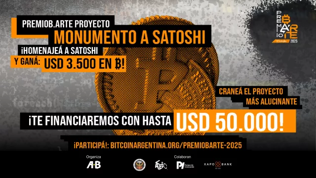 Al gran Satoshi Nakamoto, ¡salud! Y Arte: PremioB·Arte 2025 convoca a artistas para erigirle un monumento (US$ 50.000 de presupuesto)